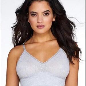 Lily of France Bralette size small Blue Grey wireless lace